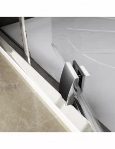 Dušo durys Pivot PDOP1, Balta/chromas, RAVAK