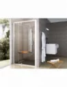 Dušo durys Pivot PDOP2, Balta/chromas, RAVAK