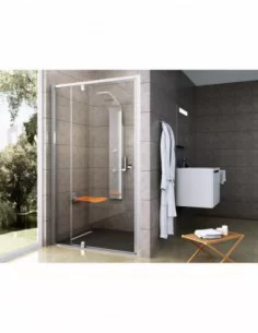 Dušo durys Pivot PDOP2, Chromo, RAVAK