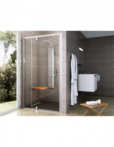 Dušo durys Pivot PDOP2, Chromo, RAVAK