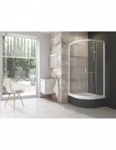 Žema dušo kabina Blix BLCP4 Sabina, Balta, RAVAK