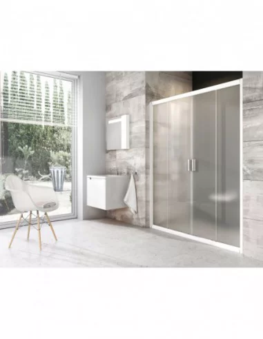 Dušo durys Blix BLDP4, Balta, RAVAK