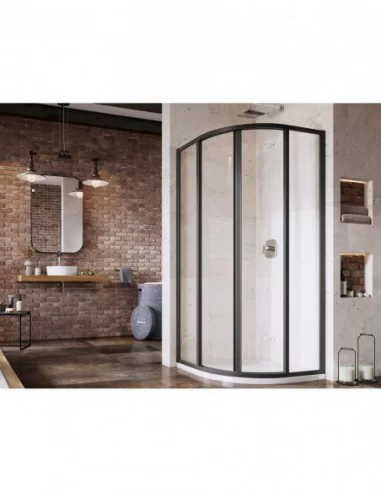 Dušo kabina Supernova SKCP4, Juoda, RAVAK