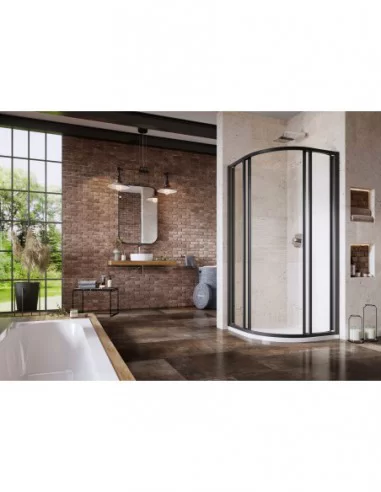 Dušo kabina Supernova SKCP4, Juoda, RAVAK