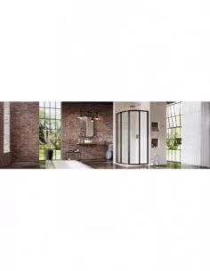 Dušo kabina Supernova SKCP4, Juoda, RAVAK