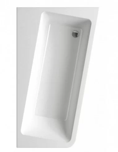 Vonia 10° kampinė, Balta, RAVAK