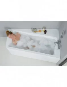 Vonia 10° kampinė, Balta, RAVAK