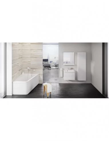 Vonia 10° kampinė, Balta, RAVAK