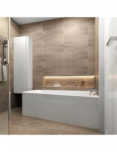 Vonia 10° kampinė, Balta, RAVAK