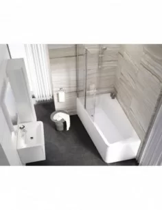 Apdailos plokštė 10°, Balta, RAVAK