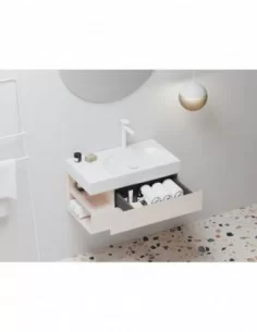 Spintelė po praustuvu SD Lite 80 K/D, Alabaster pink, RAVAK