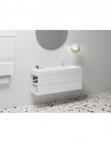 Praustuvas Lite 120/80 K/D su skyle maišytuvui, Balta, RAVAK