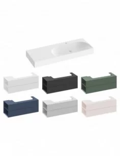 Praustuvas Lite 120/80 K/D su skyle maišytuvui, Balta, RAVAK