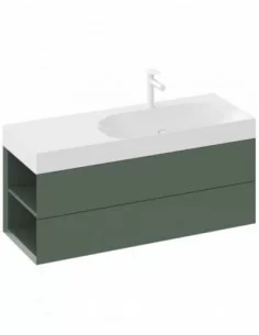 Praustuvas Lite 120/80 K/D su skyle maišytuvui, Balta, RAVAK