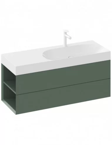 Praustuvas Lite 120/80 K/D su skyle maišytuvui, Balta, RAVAK