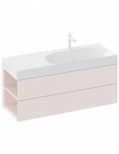 Praustuvas Lite 120/80 K/D su skyle maišytuvui, Balta, RAVAK