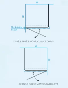 Dušo kabina Ana 80, 90, 100 cm, BRASTA GLASS