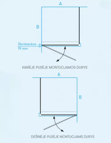 Dušo kabina Ana 80, 90, 100 cm, BRASTA GLASS