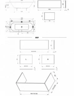 Vonia City Slim 180x80, RAVAK