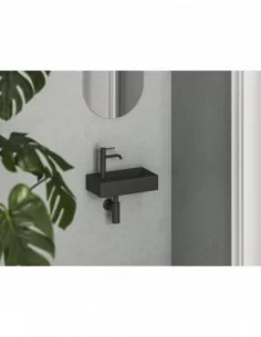 Mini praustuvas Veda Wall, juodas mat., RAVAK