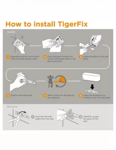 Montavimo sistema be gręžimo TigerFix, Tiger