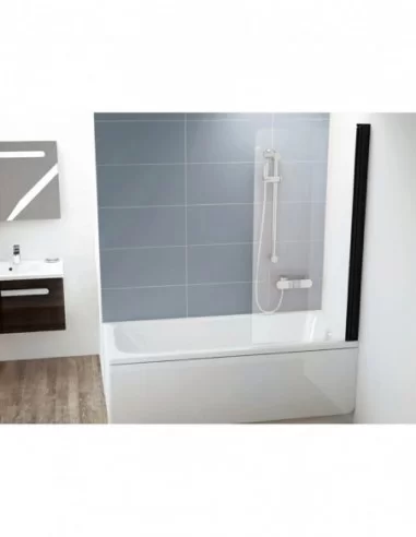 Vonios sienelė CVS1 80, juodos sp., RAVAK