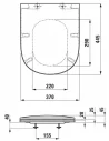 Dangtis unitazo LUA, su Soft Close sistema, Laufen