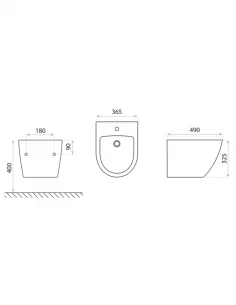 Pakabinama bidė SINTO BLACK, Lavita