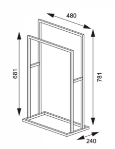Pastatomas rankšluosčių laikiklis Carre, Sealskin