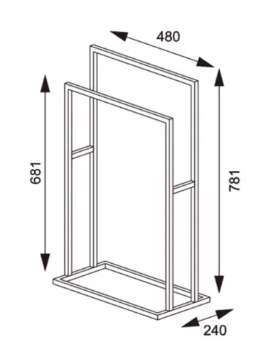 Pastatomas rankšluosčių laikiklis Carre, Sealskin