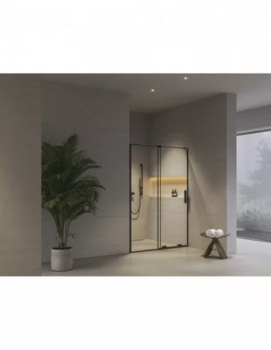 Dušo durys Roll RODP2, juodos sp., RAVAK