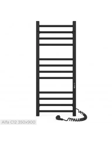 Elektrinis rankšluosčių džiovintuvas ALFA 35x900 juodos sp., Laris