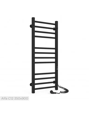 Elektrinis rankšluosčių džiovintuvas ALFA 35x900 juodos sp., Laris