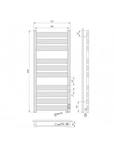 Elektrinis rankšluosčių džiovintuvas GEFEST PREMIUM 500x1200 baltos sp., Laris
