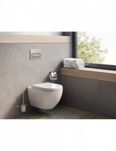 Pakabinamas unitazas Uni Chrome Rim, RAVAK