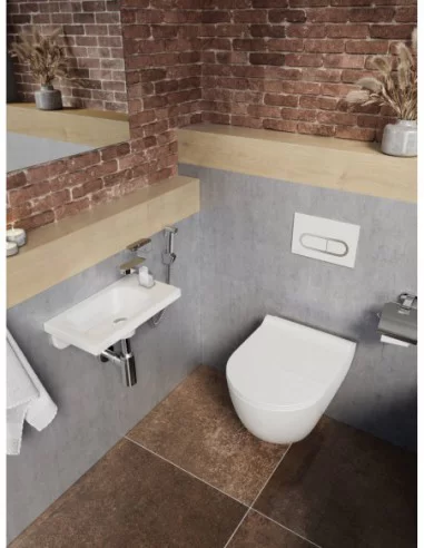 Pakabinamas unitazas Uni Chrome Rim, RAVAK