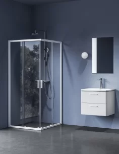 Dušo kabina Blix II NBLRV2, balta mat., RAVAK