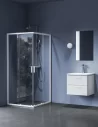 Dušo kabina Blix II NBLRV2, balta mat., RAVAK