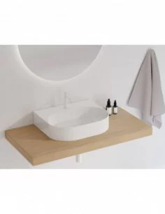 Praustuvas Ceramic Slim Wall O, pakabinamas, Balta, RAVAK