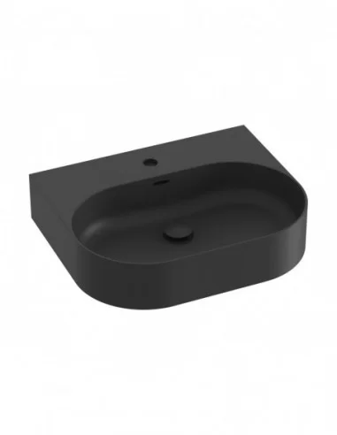 Praustuvas Ceramic Slim Wall O, pakabinamas, Juodas matinis, RAVAK