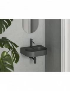 Praustuvas Ceramic Slim Wall O, pakabinamas, Antracitas, RAVAK
