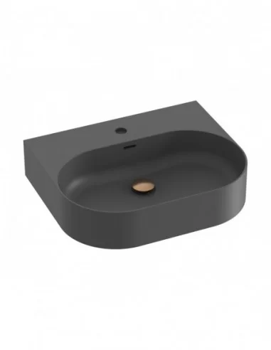 Praustuvas Ceramic Slim Wall O, pakabinamas, Antracitas, RAVAK