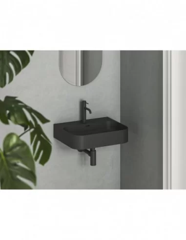 Praustuvas Ceramic Slim Wall R, pakabinamas, Juodas matinis, RAVAK