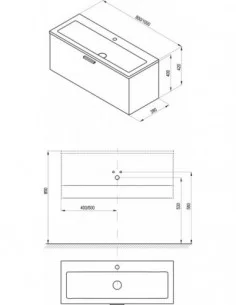 Spintelė po praustuvu Clear II, Balta, RAVAK