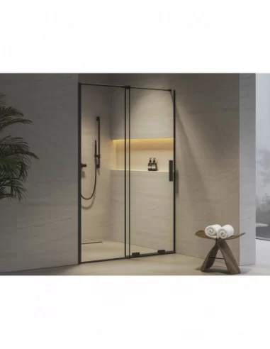 Dušo durys Roll RODP2, juodos sp., RAVAK