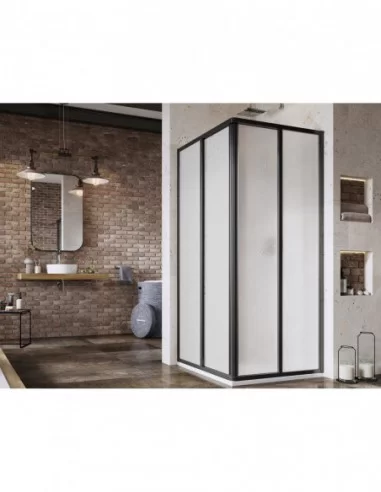 Dušo kabina Supernova SRV2+SRV2, Juoda, RAVAK