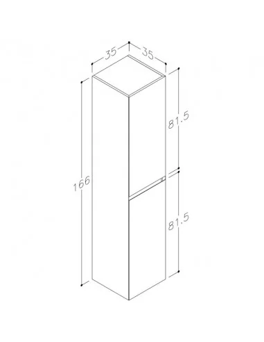 Ūkinė dviejų durų spintelė Loft kakavinė sp., Kame