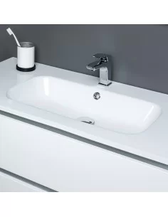 Spintelė su praustuvu CITY 60, baltos sp. Kame