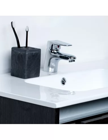 Spintelė su praustuvu CITY 80, juodo ąžuolo sp. Kame