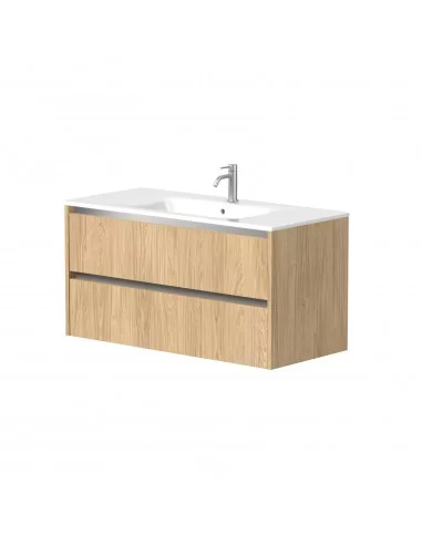 Spintelė su praustuvu CITY 100, šviesaus ąžuolo sp. Kame